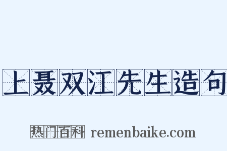 上聂双江先生造句是什么意思的图片